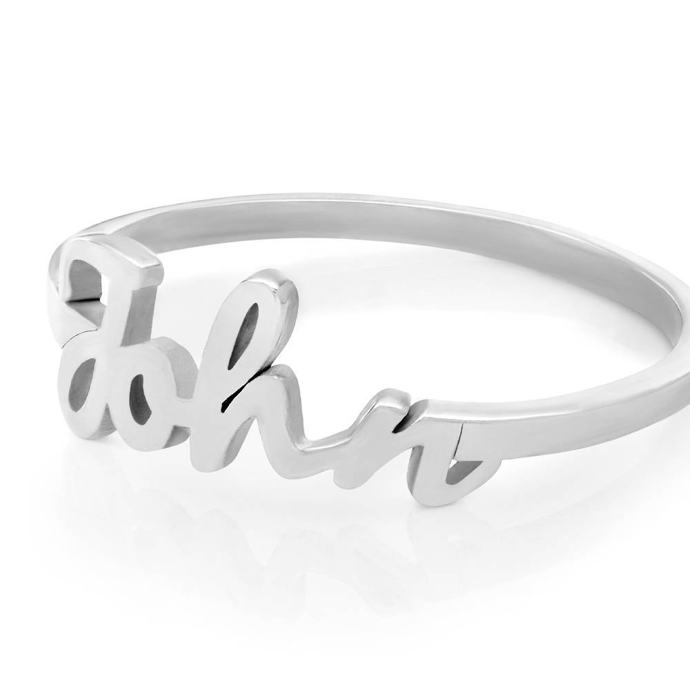 Script Name Ring in Sterling Silver