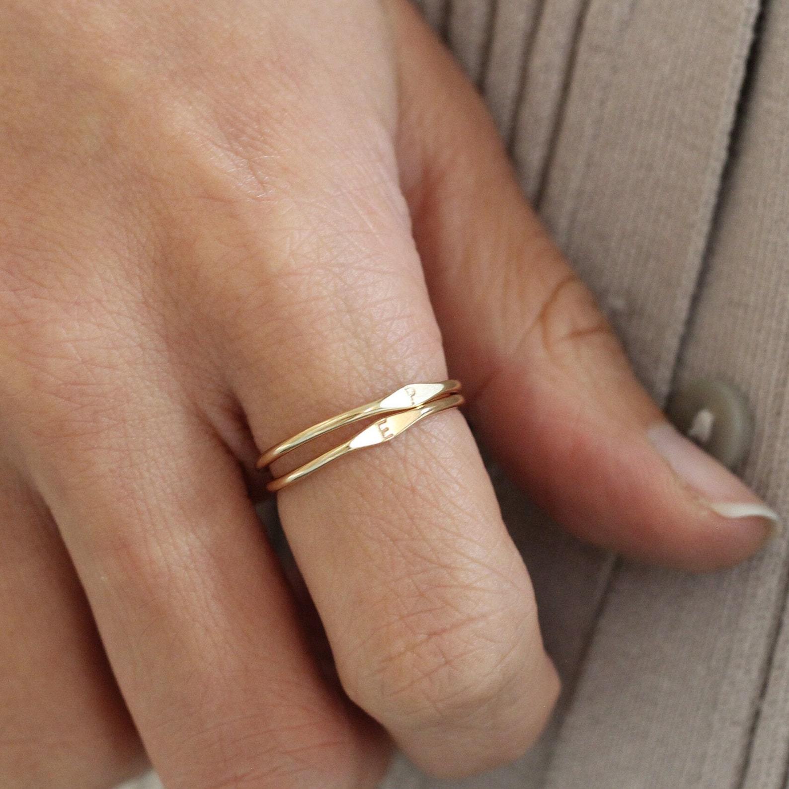 Personalized Signet Ring in Sterling Silver