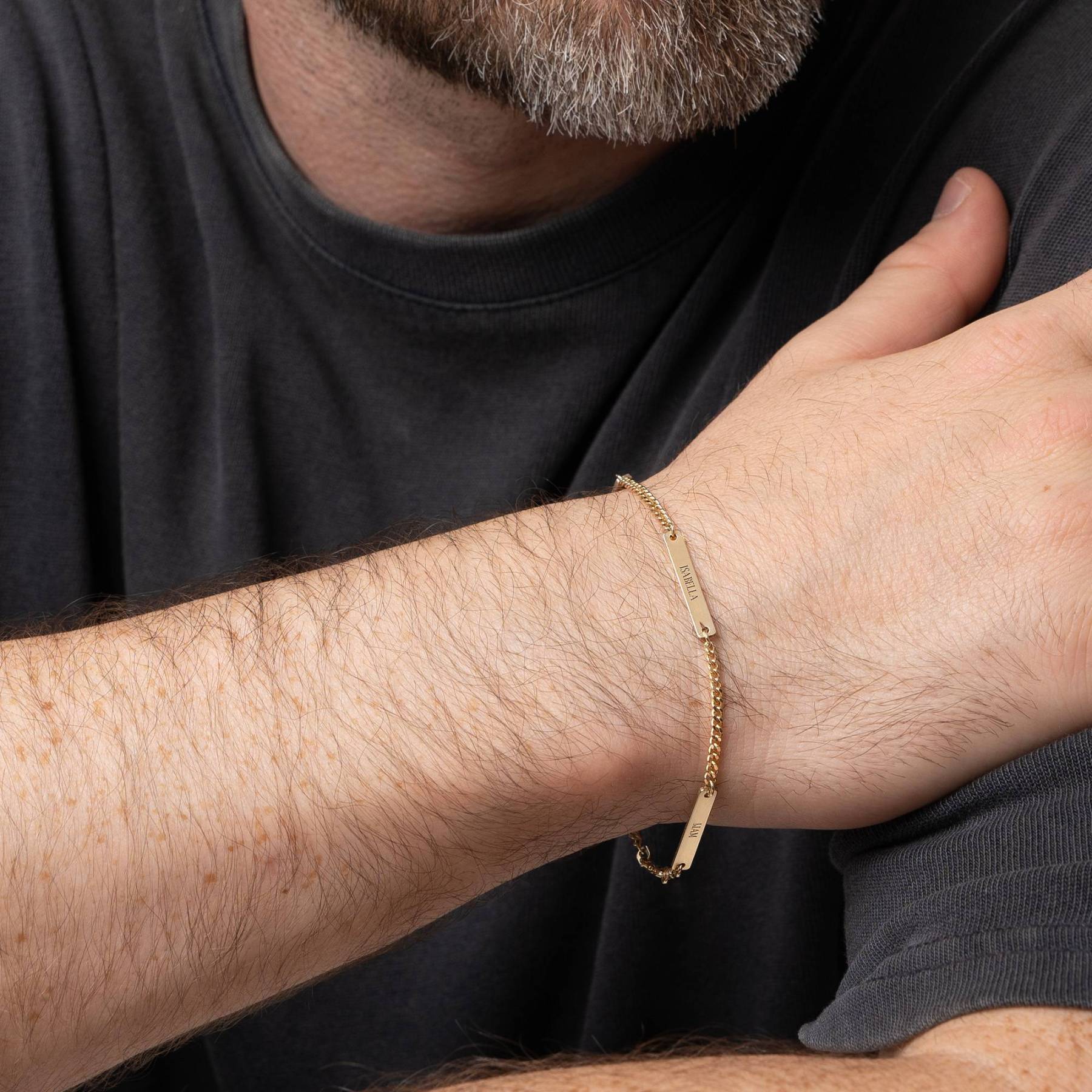 The Harmony Bracelet for Men in Gold Vermeil