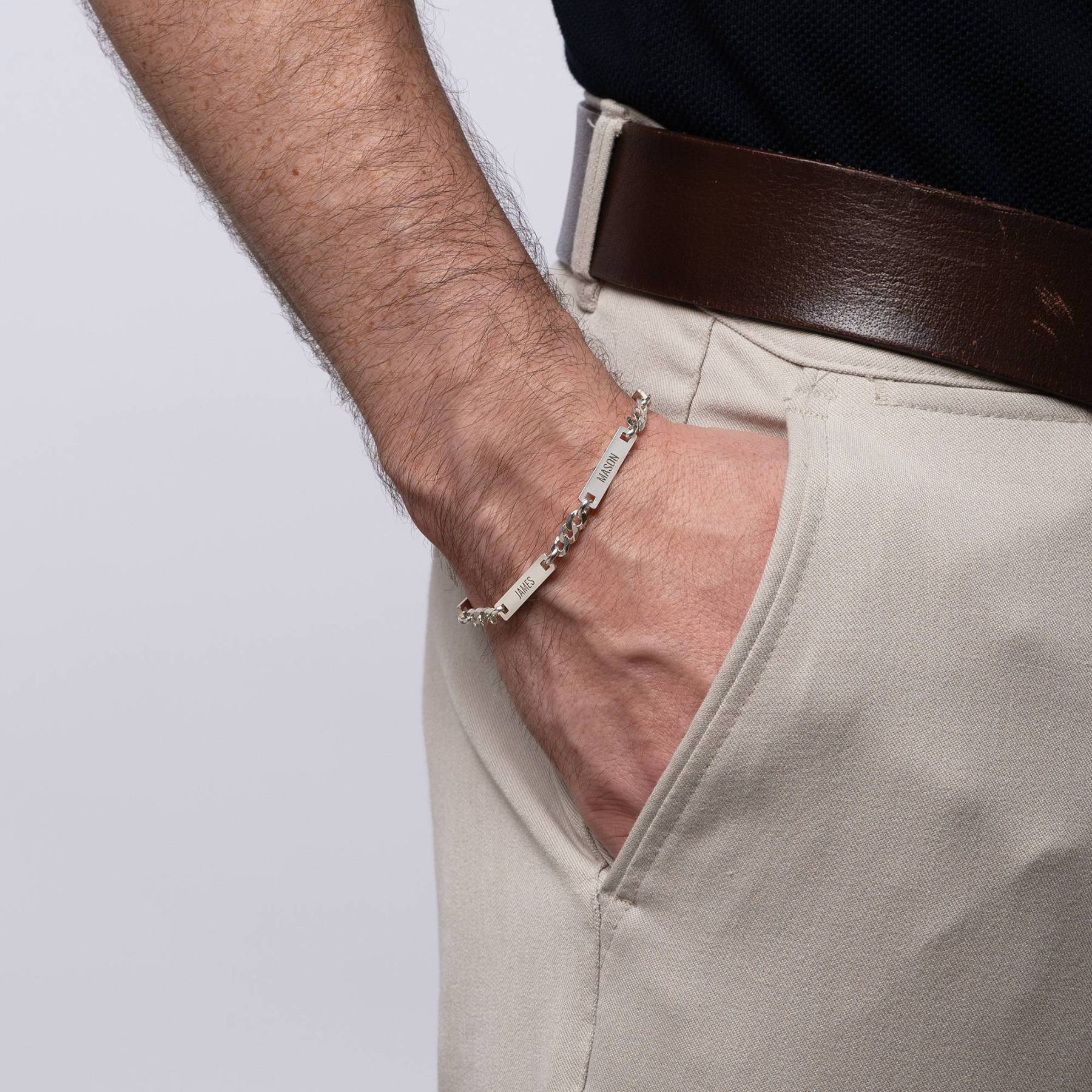 The Harmony Bracelet for Men in Sterling Silver