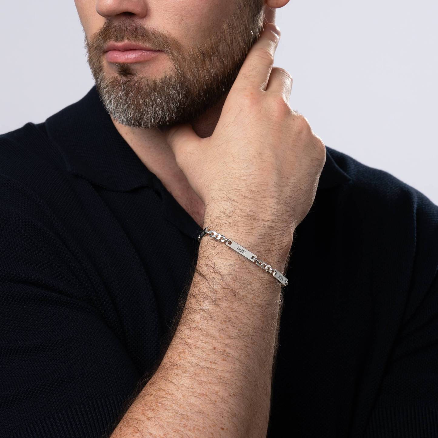 The Harmony Bracelet for Men in Sterling Silver