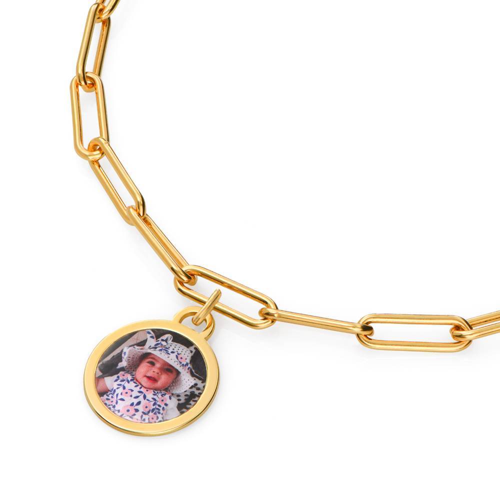 The Sweetest Photo Pendant Bracelet in Gold Vermeil