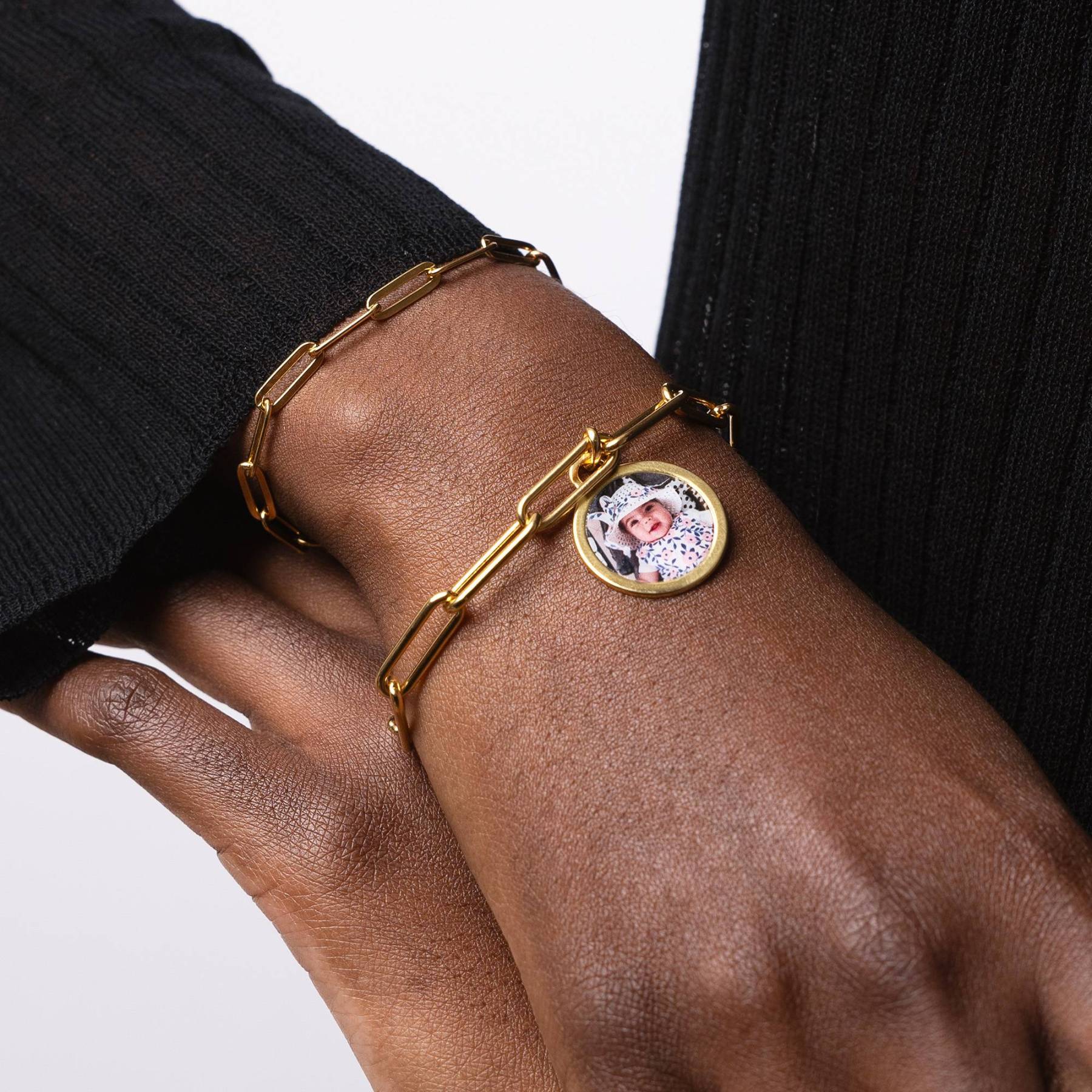 The Sweetest Photo Pendant Bracelet in Gold Vermeil