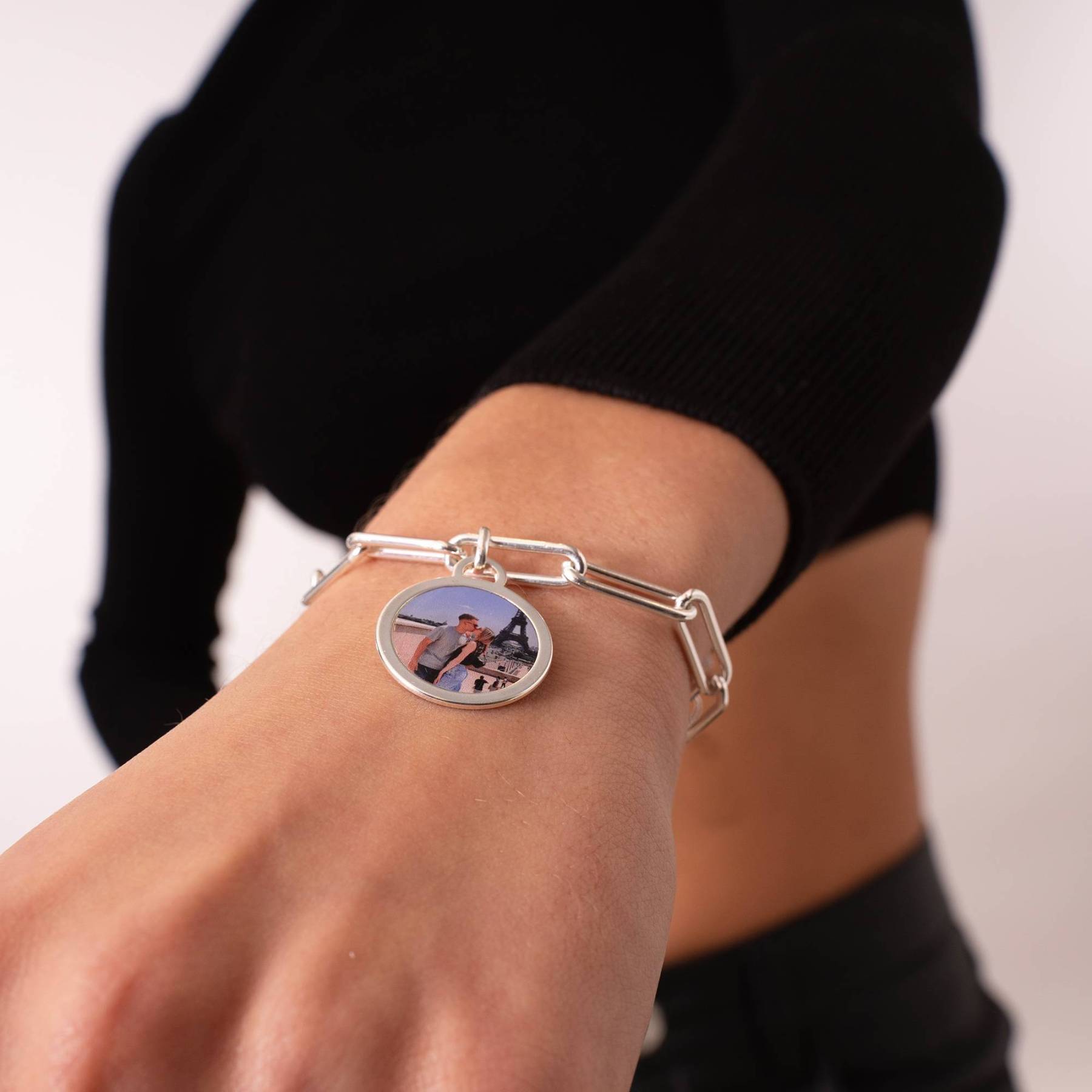The Sweetest Photo Pendant Bracelet in Sterling Silver