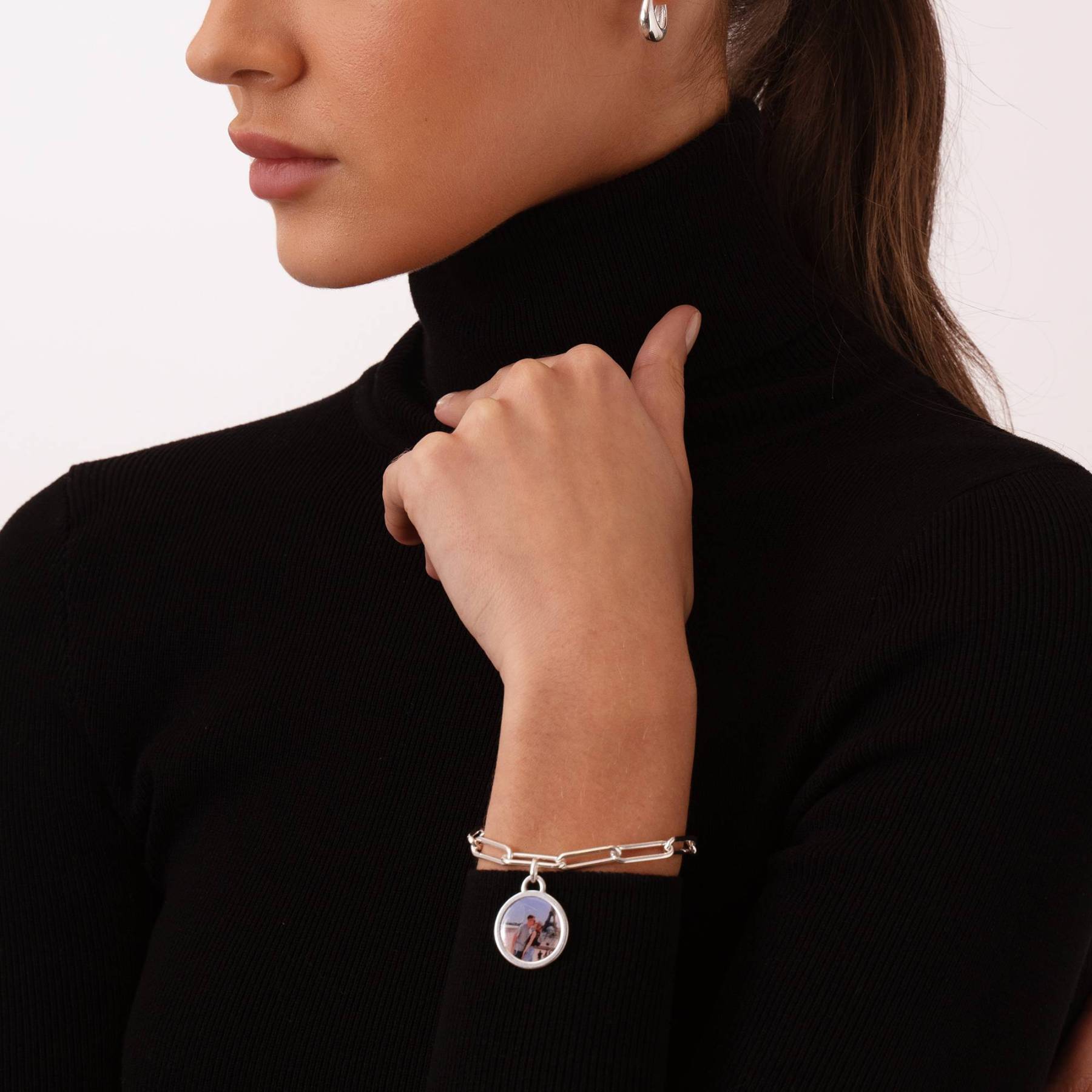 The Sweetest Photo Pendant Bracelet in Sterling Silver