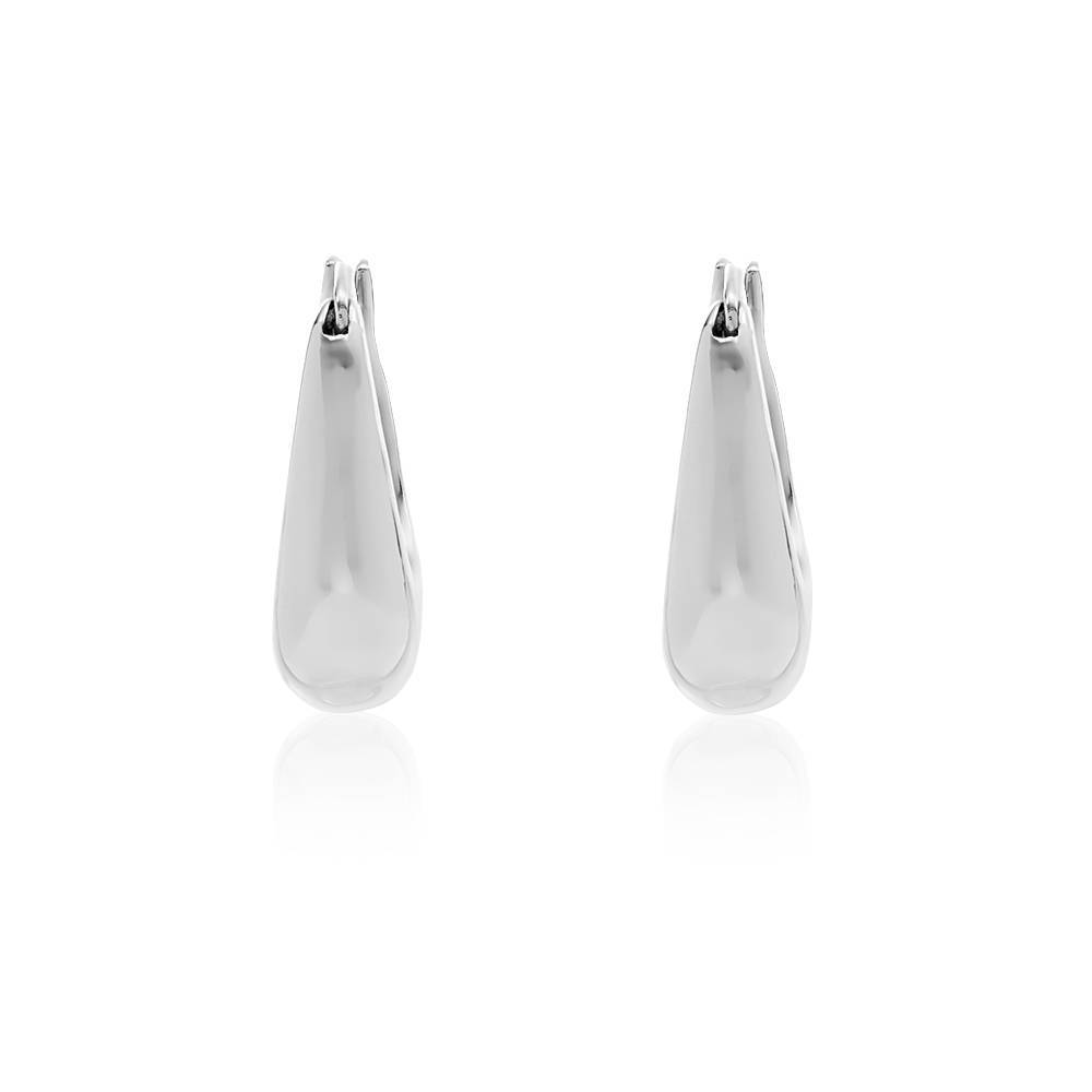 Vienna Waterdrop Huggies in Sterling Silver