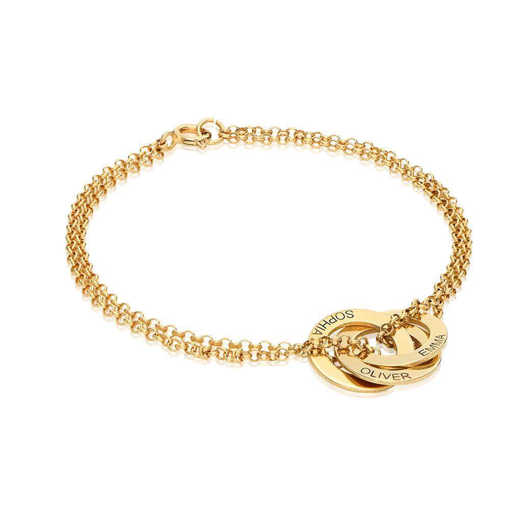 Personalized Signature Pendant Bracelet in Gold Vermeil-YAFEINI Personalized Jewelry