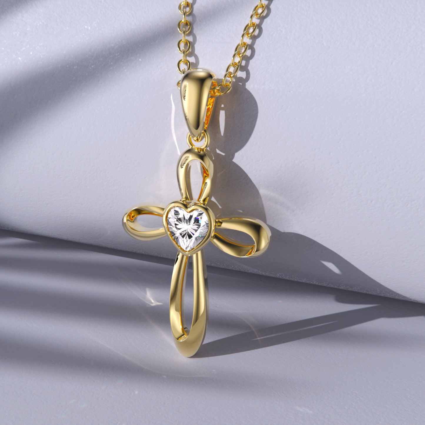 Circular Crystal Birthstone Necklace in Gold Vermeil-YAFEINI Personalized Jewelry