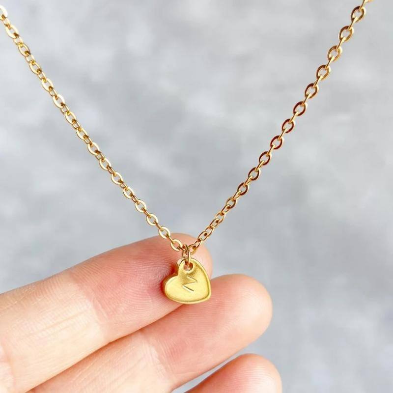 Personalized Charm Initial Necklace for Timeless Elegance in Gold Vermeil-YAFEINI Personalized Jewelry