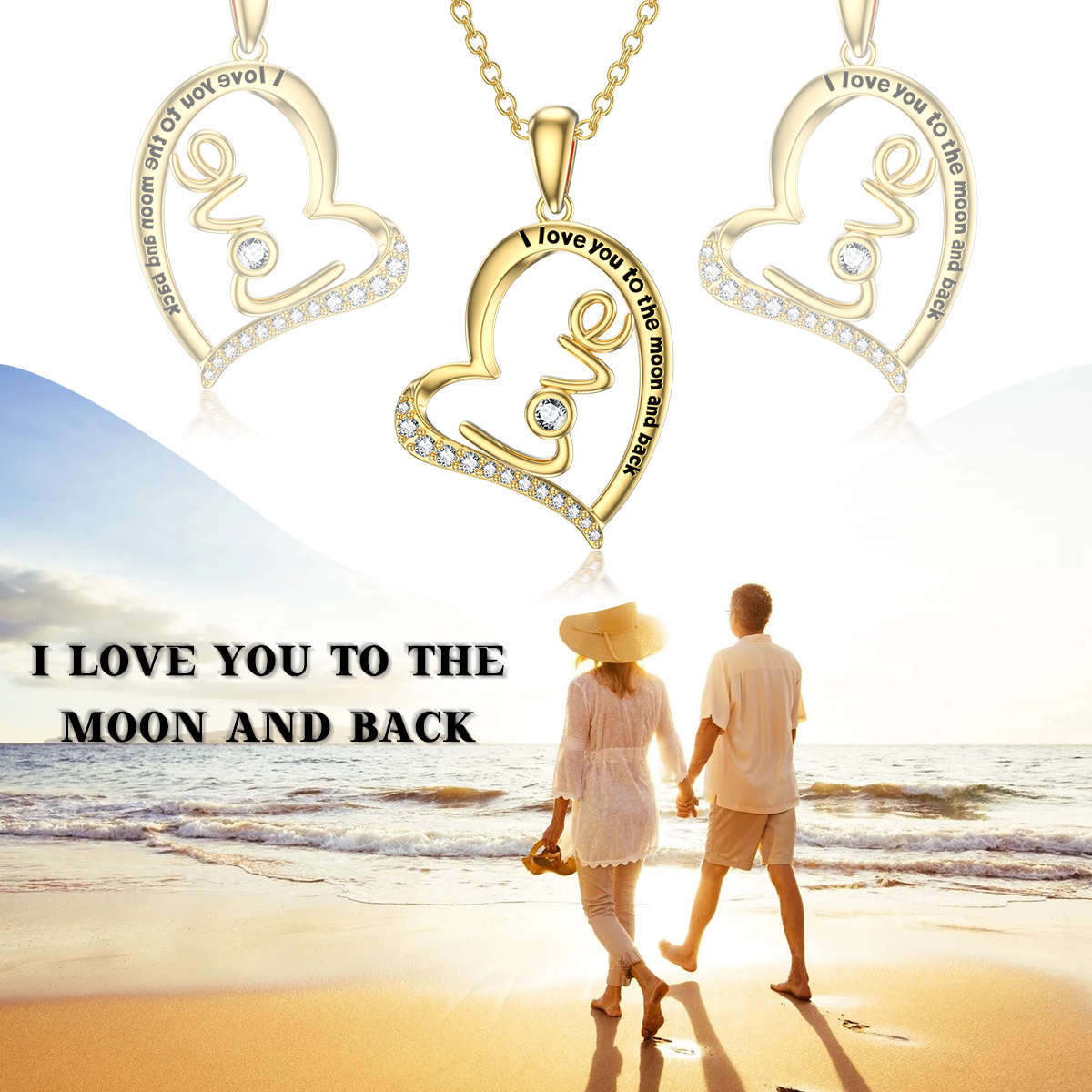 Circular Crystal Birthstone Necklace in Gold Vermeil-YAFEINI Personalized Jewelry