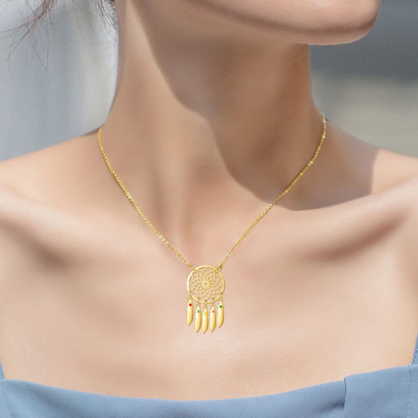 Devoted Companion Paw & Bone Pendant Necklace in 14K Solid Gold-YAFEINI Personalized Jewelry