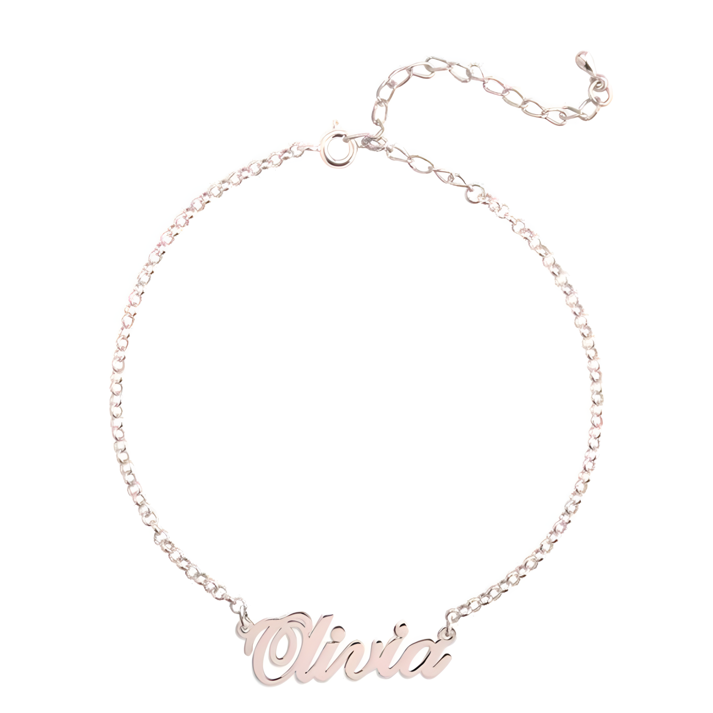 Personalized Name Bracelet in 14K Solid Gold-YAFEINI Personalized Jewelry