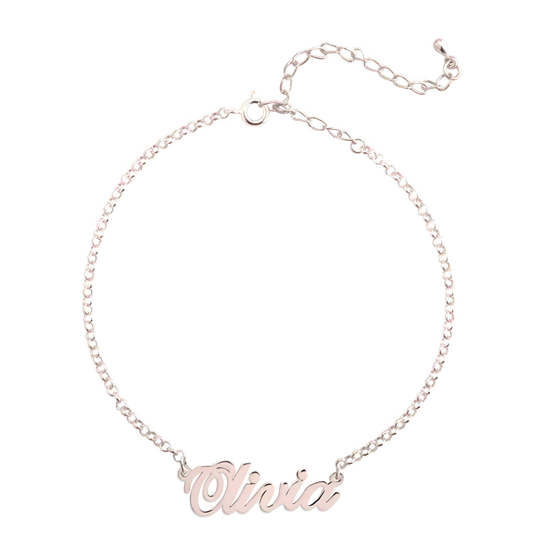 Personalized Name Bracelet in 14K Solid Gold-YAFEINI Personalized Jewelry
