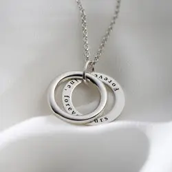 Hidden Message Personalized Engraved Necklace In Sterling Silver