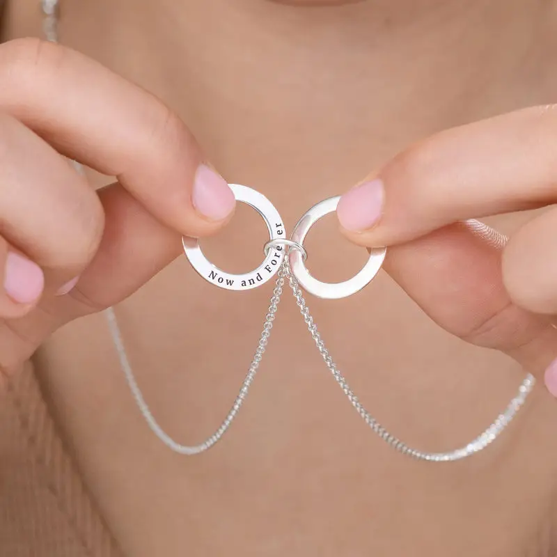 Hidden Message Personalized Engraved Necklace In Sterling Silver