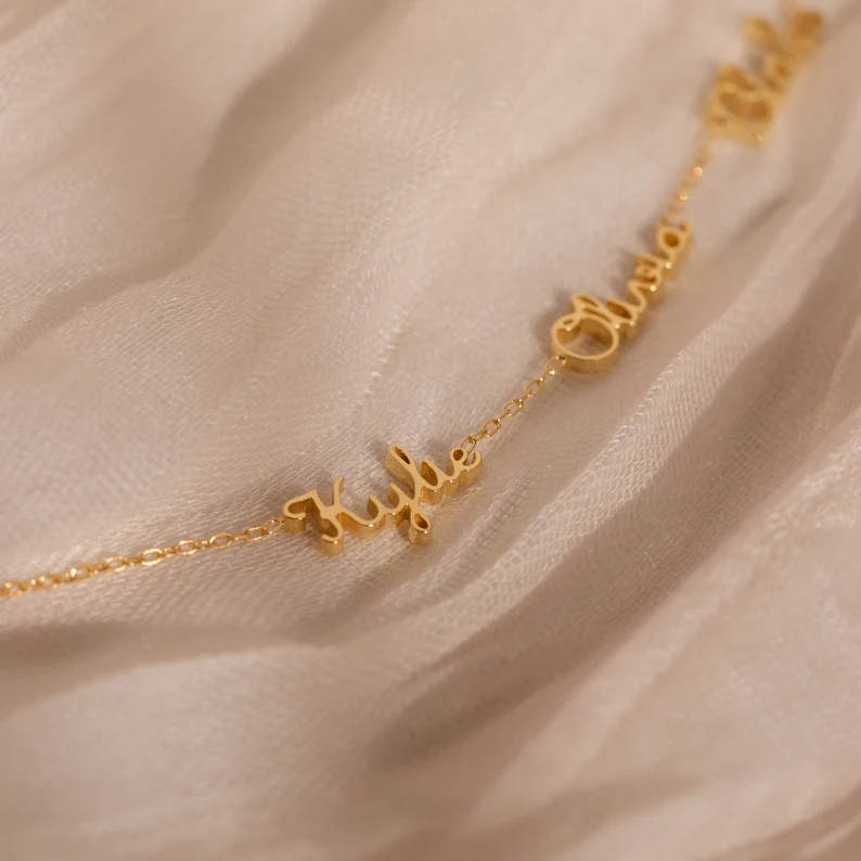 Personalized Family Necklace In Sterling Silver