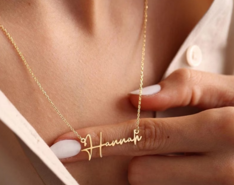 Dainty Minimalist Name Necklace in Sterling Silver