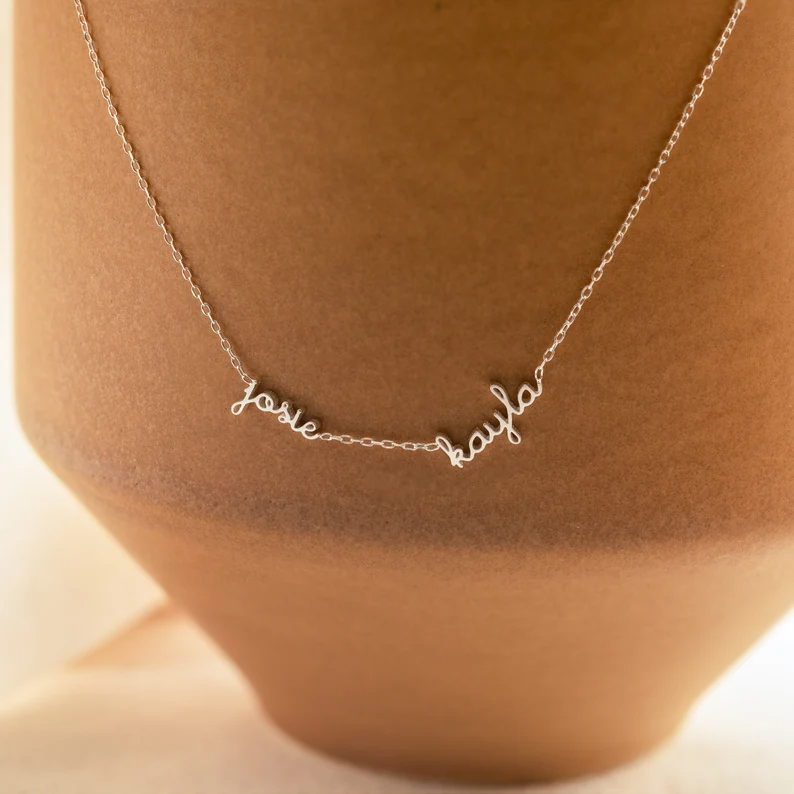 Personalized Family Necklace In Sterling Silver