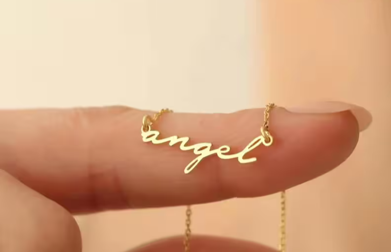 Dainty Minimalist Name Necklace in Sterling Silver