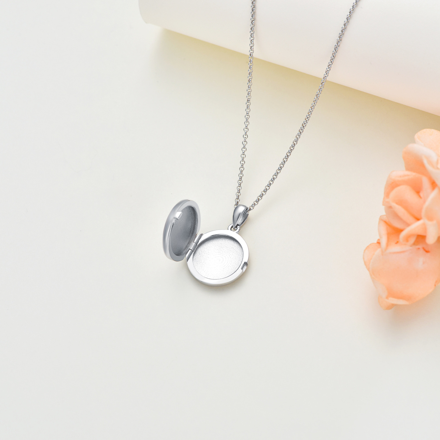Baseball Pendant Photo Necklace in Sterling Silver-YAFEINI Personalized Jewelry