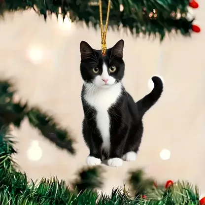 【🎄 Early Christmas Sale 40% OFF】🐾 Tuxedo Cat Christmas Ornament