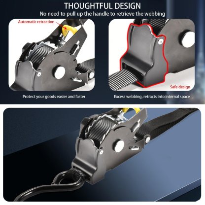 🎄Christmas Sales 49% OFF-Retractable Ratchet Straps (BUY 2 FREE SHIPPING )