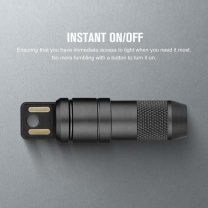 IMINI 2 EDC Rechargeable Keychain Flashlight, 50 Lumens Compact and Portable Mini Light, Tiny LED Keyring Lights with Built-in Battery Ideal for Everyday Carry