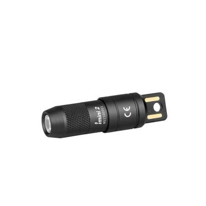 IMINI 2 EDC Rechargeable Keychain Flashlight, 50 Lumens Compact and Portable Mini Light, Tiny LED Keyring Lights with Built-in Battery Ideal for Everyday Carry
