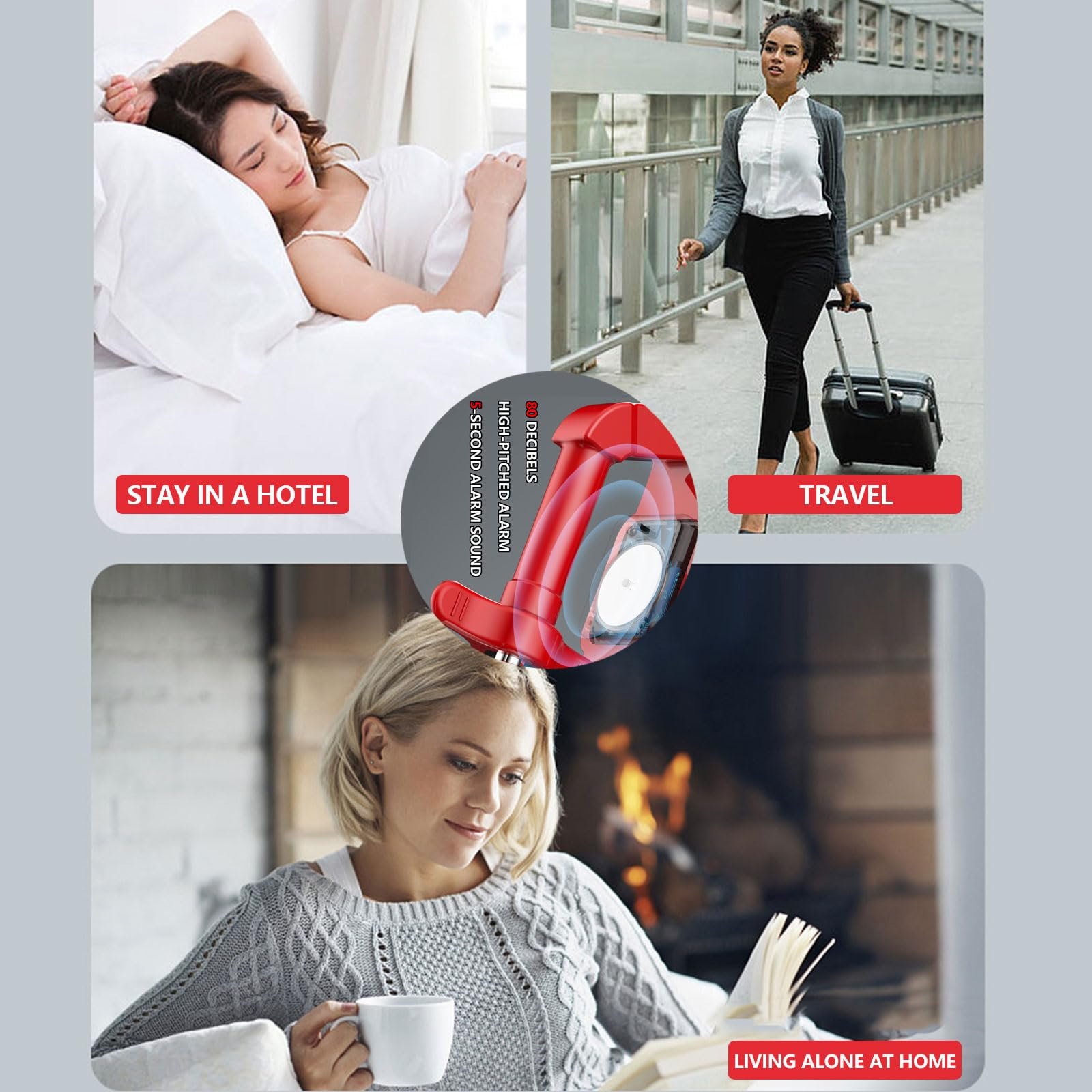 🔥LAST DAY 50% OFF - Dragentle Portable Alarm Door Stopper