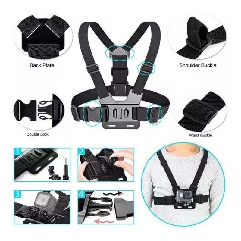 💥LAST DAY SALE 49% OFF💥 Action Camera Strap Set with Phone Clip, Fixing Mount for Gopro/Phone/Osmo Action, Sports Camera Accessories