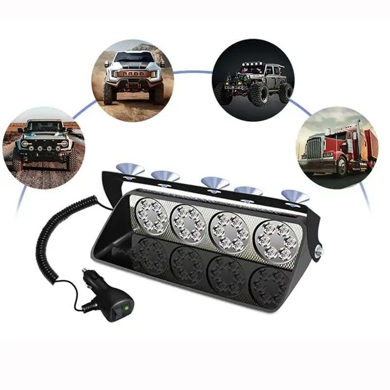 New suction cup flash light car front windshield