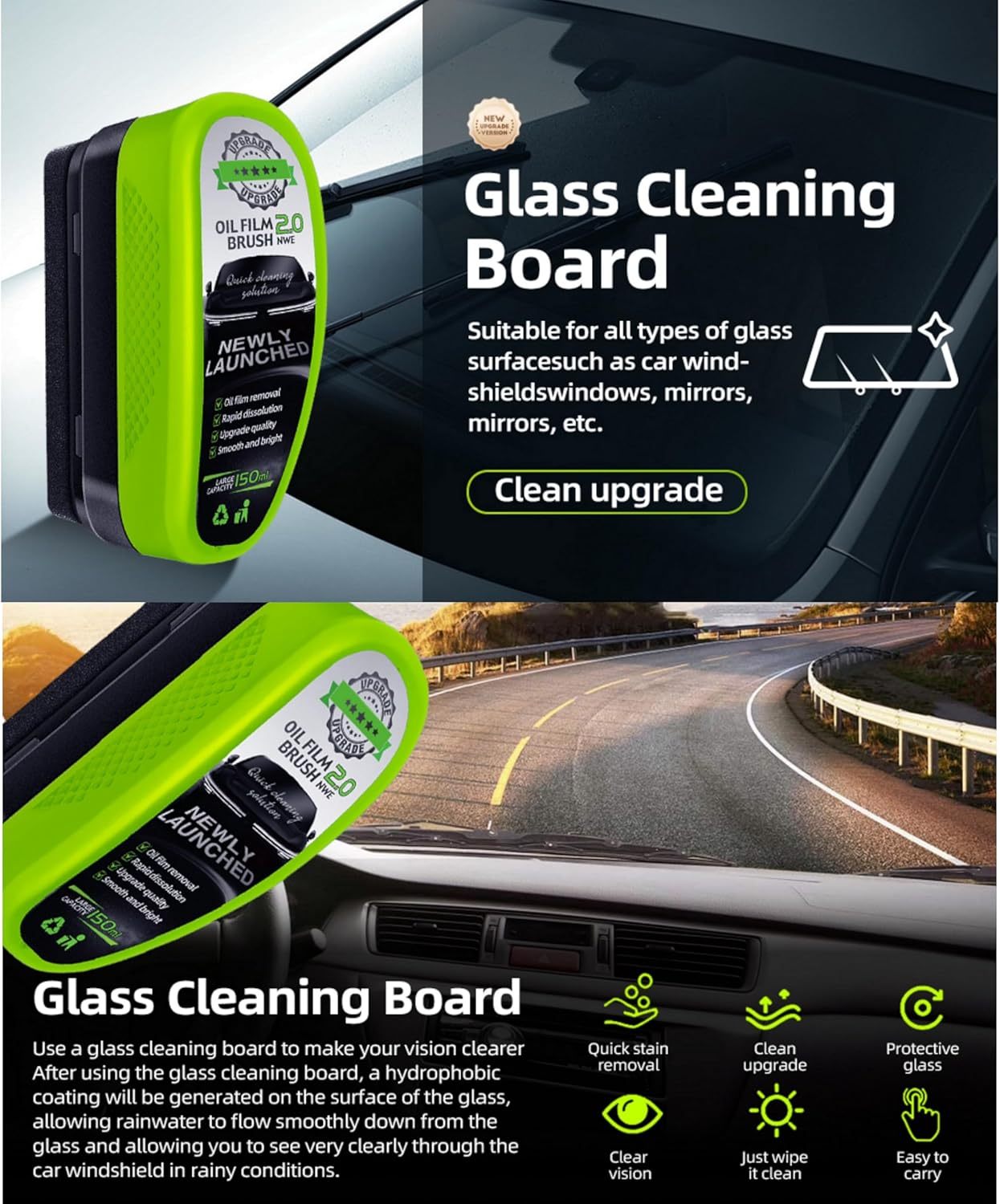 🔥LAST DAY SALE 49% OFF🔥Automotive Oil Film Cleaning Brush