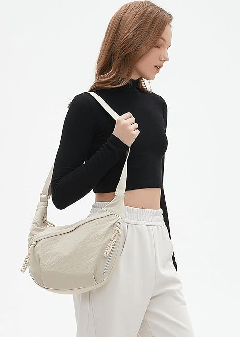 🎉Last Day Promotion 49% OFF - ✨ Stylish Plain Color Nylon Crossbody Bag 