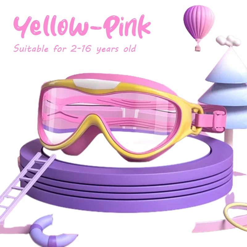 🔥Last week 49% OFF🔥HD children's large frame waterproof and anti-fog swimming goggles