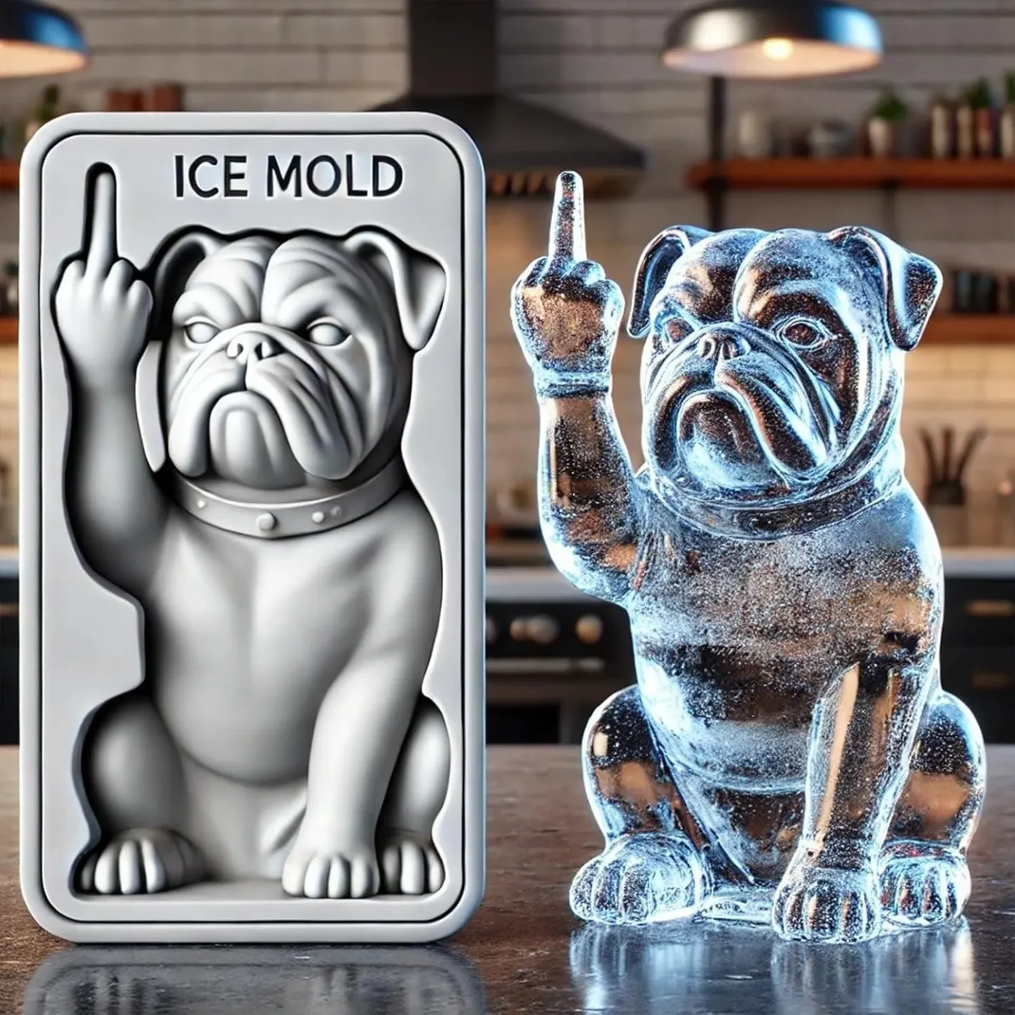 Funny Middle Finger Ice Mold✨