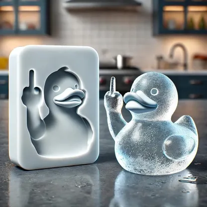 Funny Middle Finger Ice Mold✨