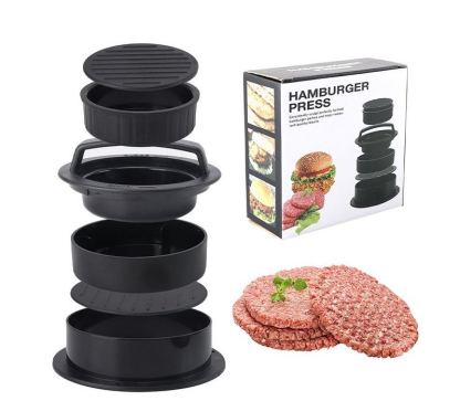 🍔3-in-1 Burger Extrusion Molding Machine Meat Press Tool