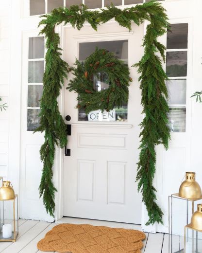 Christmas Sale 50% OFF!✨Natural Christmas Greenery - Real Touch Norfolk Pine Garland🌲