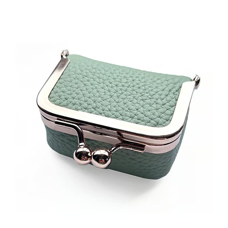 ✨ Genuine Leather Mini Jewelry Box - Compact & Stylish Jewelry Organizer ✨