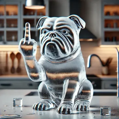 Funny Middle Finger Ice Mold✨