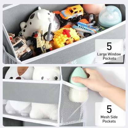 Over Door Organizer with 5 Storage Pockets