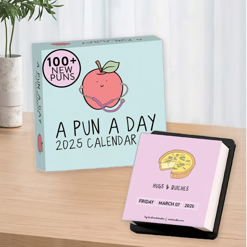 2025 Punny Daily Desk Calendar| Funny Calendar 2025 Day to Day for Home or Office