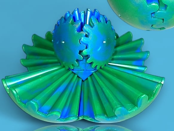 GearSphere - The Steampunk Whirling Wonder Fidget (Gear Ball)