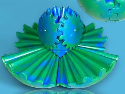 GearSphere - The Steampunk Whirling Wonder Fidget (Gear Ball)