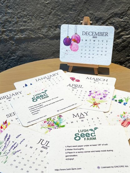 🌱Eco-Friendly Plantable Seed Calendar 2025