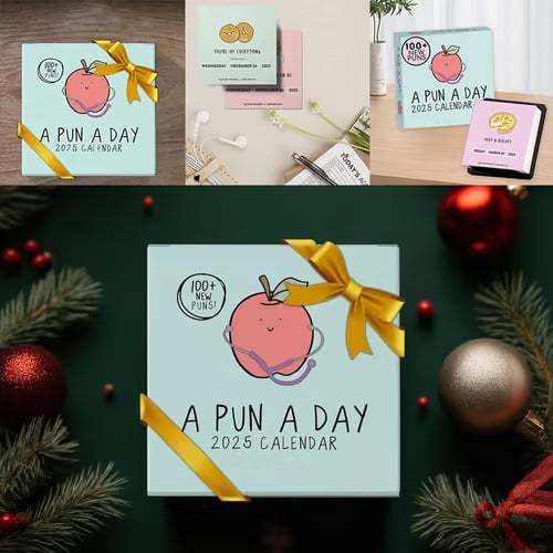 2025 Punny Daily Desk Calendar| Funny Calendar 2025 Day to Day for Home or Office