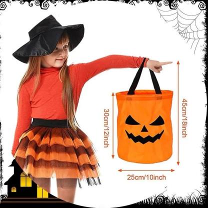 💥LAST DAY SALE 49% OFF💥 Halloween Candy Bucket with LED Lights Trick or Treat Bags for Kids and Adults Halloween Basket