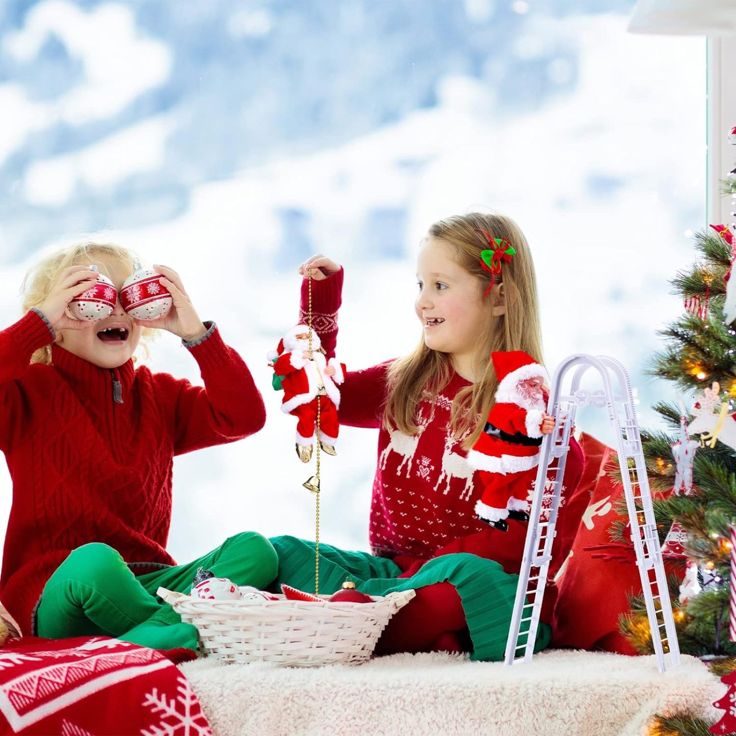 (🎅Xmas Sale 49% OFF🎄) - Electric Climbing Santa Claus Musical Toys