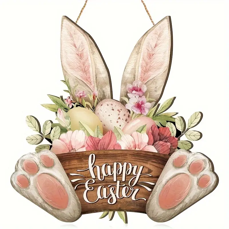 🎁Last Day Promotion 49% OFF🔥Easter Bunny Wooden Suncatcher🐰🌸