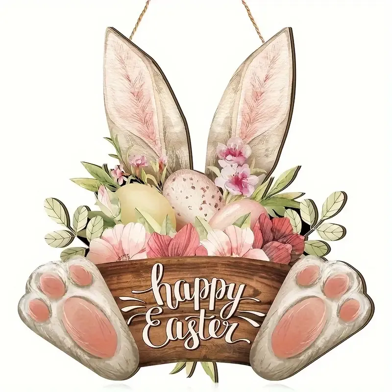 🎁Last Day Promotion 49% OFF🔥Easter Bunny Wooden Suncatcher🐰🌸